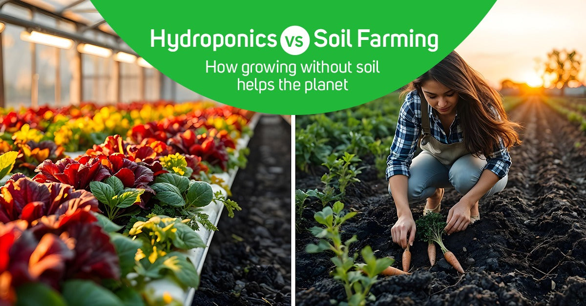 Hydroponics vs Soil farming: How growing without soil helps the planet