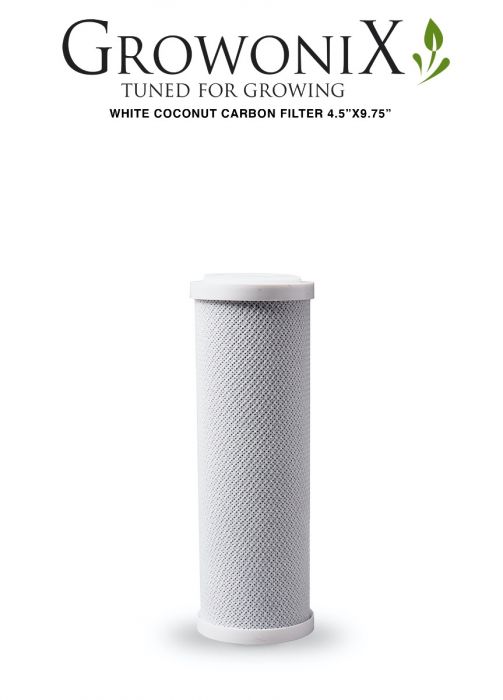 White Coconut Replacement Carbon Filter 4.5" x 9.75" for GX1000, GX600, EX1000, EX600, Lil Boss Deluxe, Lil Boss